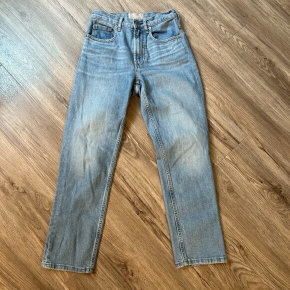 Everlane Light Wash The Cheeky Jean Size 24 Crop - Picture 3 of 8